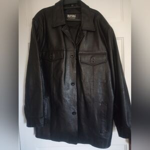 Men's Black Leather Jacket